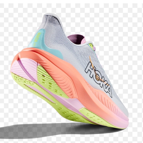 HOKA One Mach 6 Illusion Dusk Running Shoes Sneakers 10 Pink Gray Trail - Picture 3 of 9